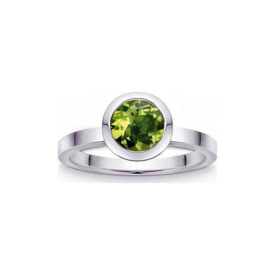 Quinn - zilveren ring met peridot - 021809647