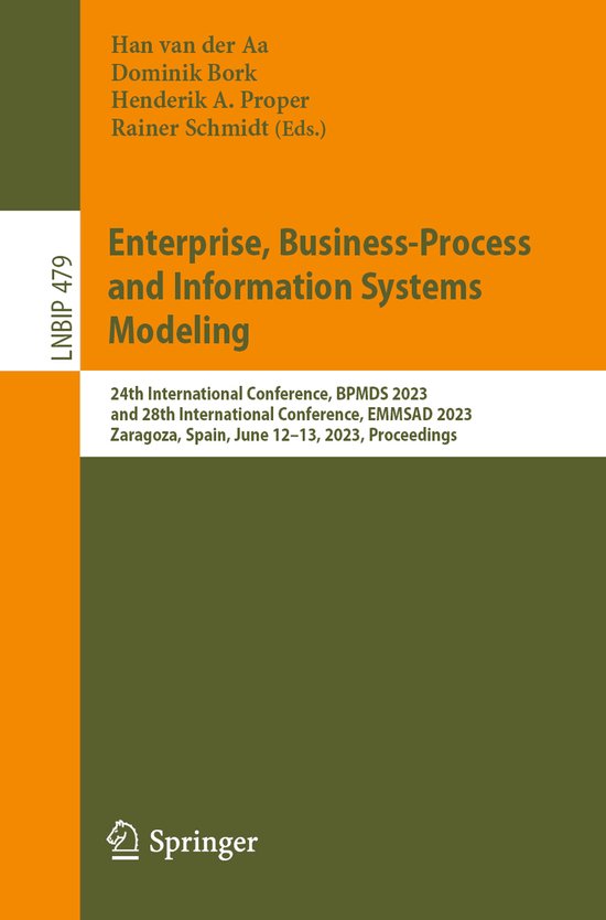 Lecture Notes in Business Information Processing479- Enterpr ... - cover