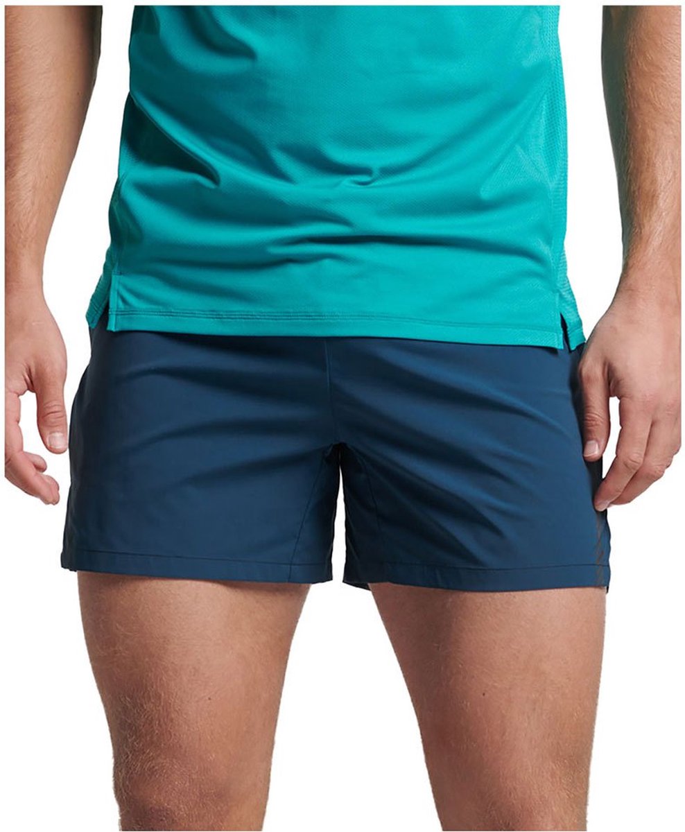 Superdry Run Race Korte Broek XL Man Blauw