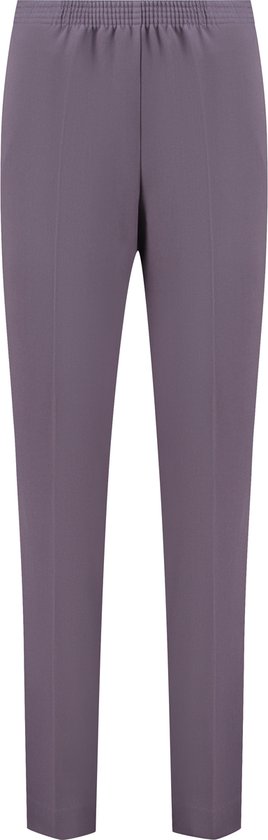 Coraille dames broek, Anke met elastische tailleband, Mauve, maat 36 (maten 36 t/m 52) stretch, fijne kwaliteit, zonder rits, steekzakken
