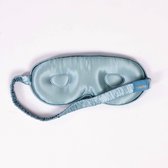 Maéhs oogmasker slaapmasker van zijde met 3-D design - kleur grijs blauw - eye mask 100% verduisterend - cadeautip - mannen - vrouwen - unisex