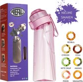 PRE FALL® Tasty Air Pink Drinkfles - Up Starterskit Met 7 Verschillende Smaken - Hydraterend - Geurwater - Vegan - Bio - BPA vrij