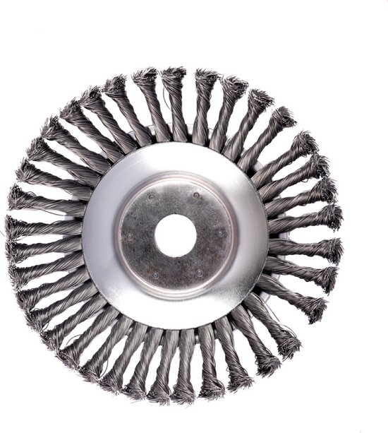 Onkruidborstel - Onkruidverwijderaar - Tuingereedschap - Voegenborstel - Onkruid verwijderen - Grastrimmer - 200 mm - 8 inch - Asgat 25mm - Gras - Tuin van DEMA — afbeelding 4