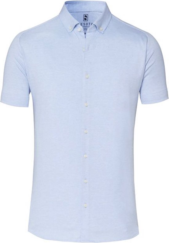 Desoto - Modern BD Overhemd Lichtblauw - Heren - Maat S - Slim-fit