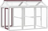 vidaXL - Dierenren - 141x94x104 - cm - massief - grenenhout - mokkakleurig