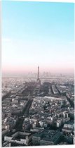 Acrylglas - Parijs - Eiffeltoren - Stad - Gebouwen - Kleuren - 50x100 cm Foto op Acrylglas (Met Ophangsysteem)