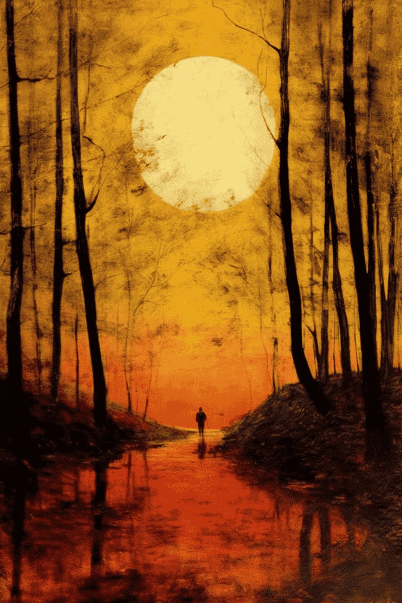 Bosposter - bomen - natuur - natuur - Meditatie - posters - formaat 50x70cm - S458