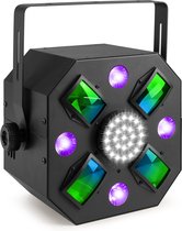 beamZ MultiAce3 Effet LED 3-en-1 - Lampe disco - Derby - Stroboscope - Lumière noire