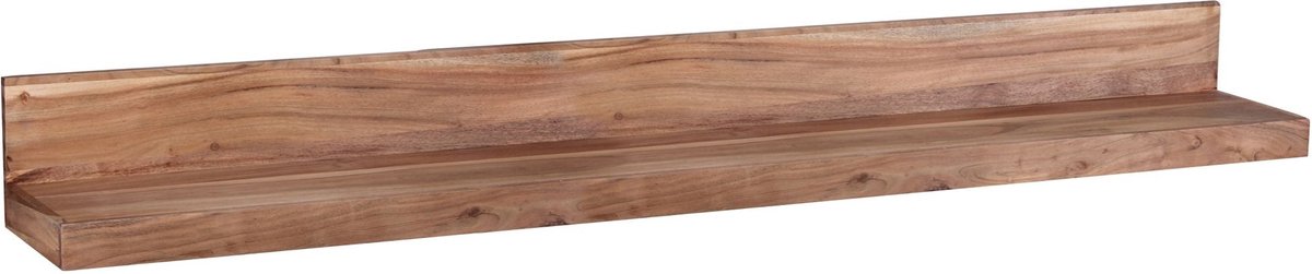 Wandplank - Massief Hout Acacia - 160 cm - Landelijke Stijl Hangplank - Natuurlijk product