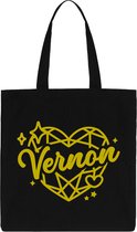 SEVENTEEN VERNON Totebag - KPOP GROUP - FAN ART - MERCHANDISE - Korean K-POP Music - Boodschappen Tas