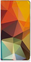 Smartphone Hoesje Motorola Moto E13 4G Leuk Book Case Polygon Color