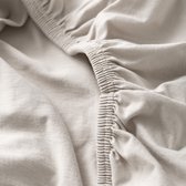 Bol.com Petite Amélie Hoeslaken 70x140 cm Jersey 'Licht Taupe' - 100% biologisch katoenen - Anti-slip basis voor een heerlijke n... aanbieding