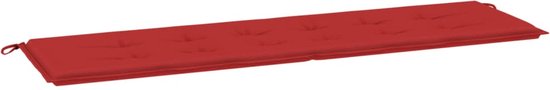 vidaXL - Tuinbankkussen - 180x50x3 - cm - oxford - stof - rood