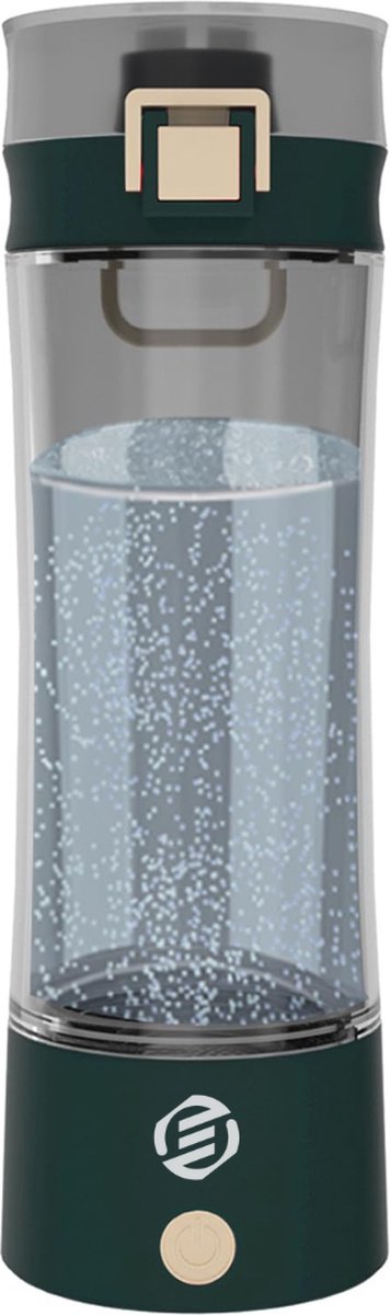 Equivera Hydrogen Waterfles - Hydrogen Generator - Hydrogeen Water - H2 + Hydrogeen - Draagbare Drinkfles - Gezondheid - Incl. E-Book
