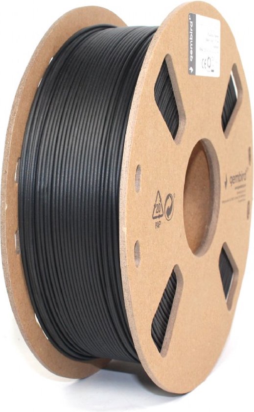 Foto: Gembird 3d printer filament pla 1 75mm zwart 1kg