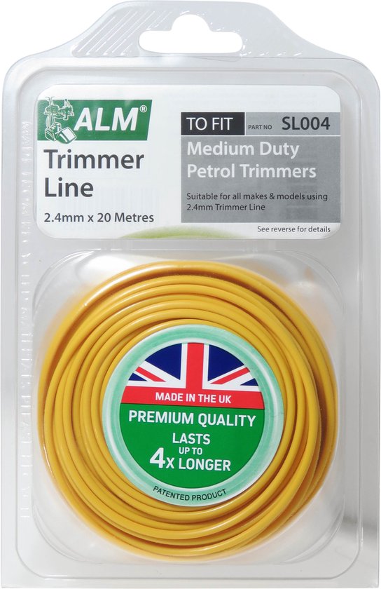 ALM trimmerdraad - 2,4 mm x 20 meter - maaidraad voor grastrimmer en bosmaaier - trimdraad - trimmer strimmerdraad - draad kantenmaaier - 2.4 - 2.4mm - 2,4mm van ALM — afbeelding 3