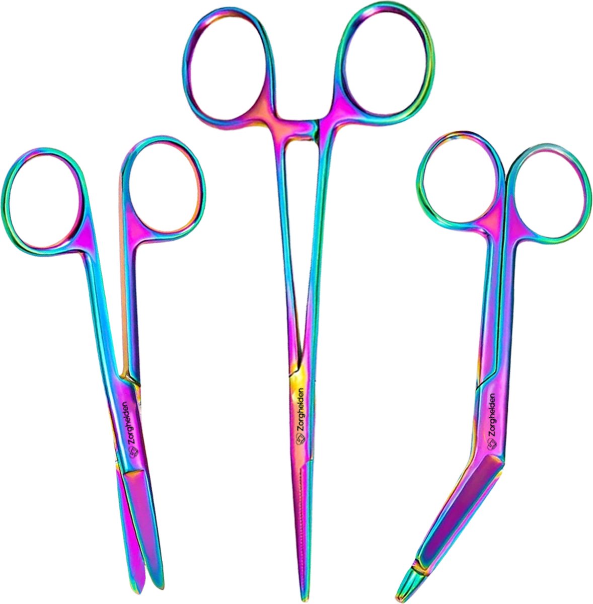 Goedkoopste Scharenset verpleegkundige Acryl - MDR Certificaat - verbandschaar - schaar - kocher - 14cm - 3mm - verpleegkundige accessoires - verpleegkundige cadeau - verpleegkundige scharenset