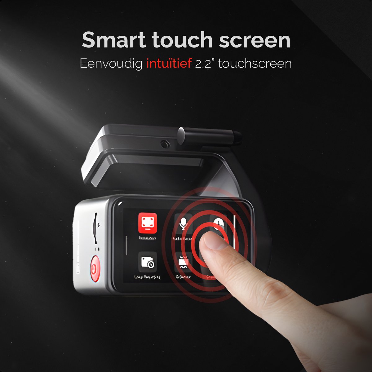 RedTiger F4 Dashcam voor auto - Ultra 4K - Voor camera - WiFi en GPS - 2 Inch met App - Dashcams - Sony Sensor - Nachtzicht - Parkeerbewaking - G Sensor - Loop opname - thumbnail 3