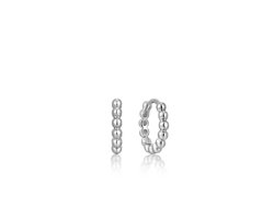 Ania Haie AH E045-03H Spaced Out Dames Oorbellen - Oorringen - Sieraad - Zilver - 925 Zilver - 2 mm breed - 12 mm lang