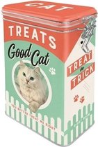 Boîte de conservation de bonbons pour chat 18 cm - Boîtes de stockage / boîtes de rangement / fûts pour friandises pour chats / nourriture pour chats