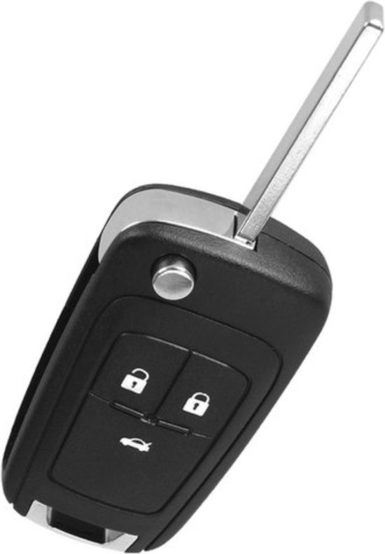 ontto Autosleutelhoes compatibel met Opel Astra Corsa Insignia Karl Mokka Zafira Chevrolet afstandsbediening cover ABS sleutelhoes sleutelhanger sleutel bescherming etui 2 knoppen koolstofvezel rood