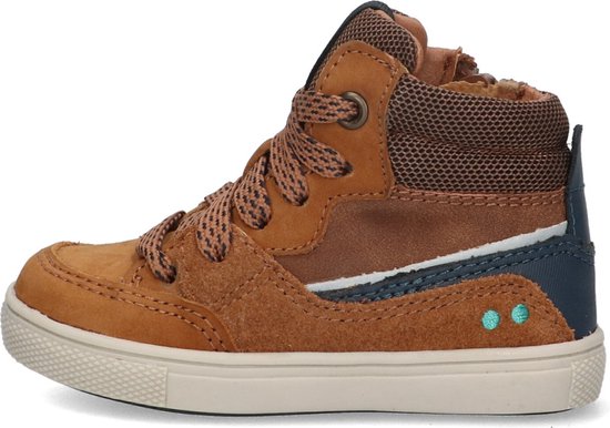 BunniesJR 224751-514 Baskets pour femmes Hautes Garçons - Marron - Cuir - Lacets