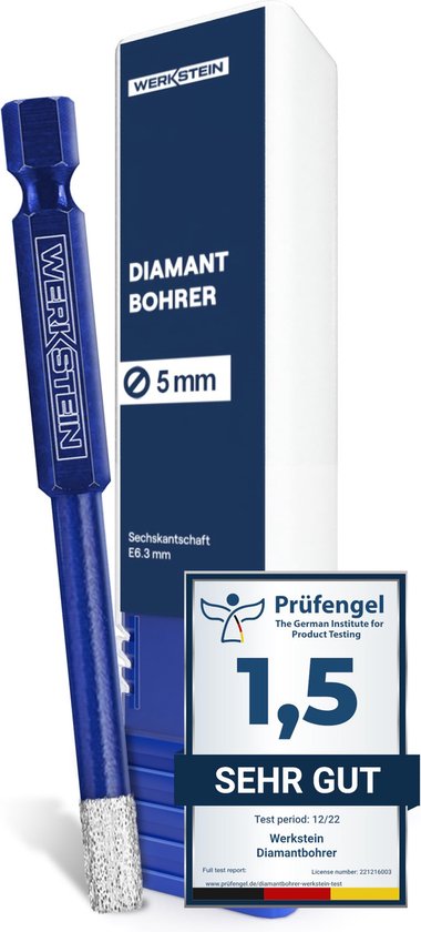 Foto: Rbst diamantboor 12mm 2 stuks tegelboor gel gekoeld