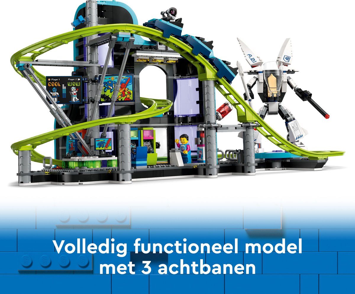 LEGO City Achtbaan in Robotwereld speelgoed - 60421 — afbeelding 6