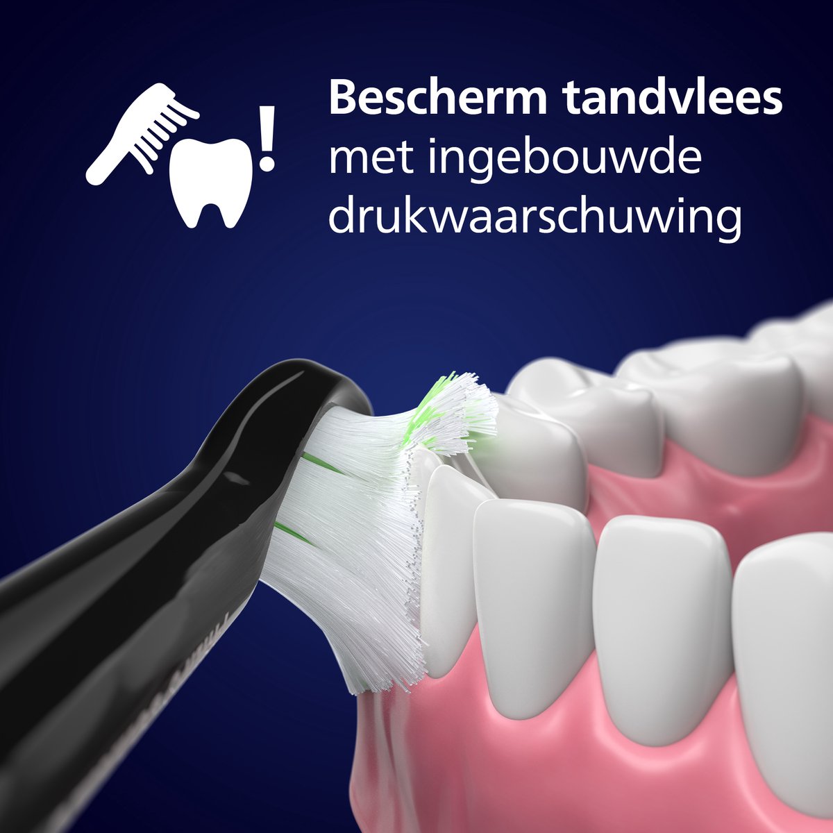 Afbeelding 3 van Philips Sonicare 5300 Series - Elektrische Tandenborstel - Zwart - Reisetui - Wittere tanden - HX7101/02