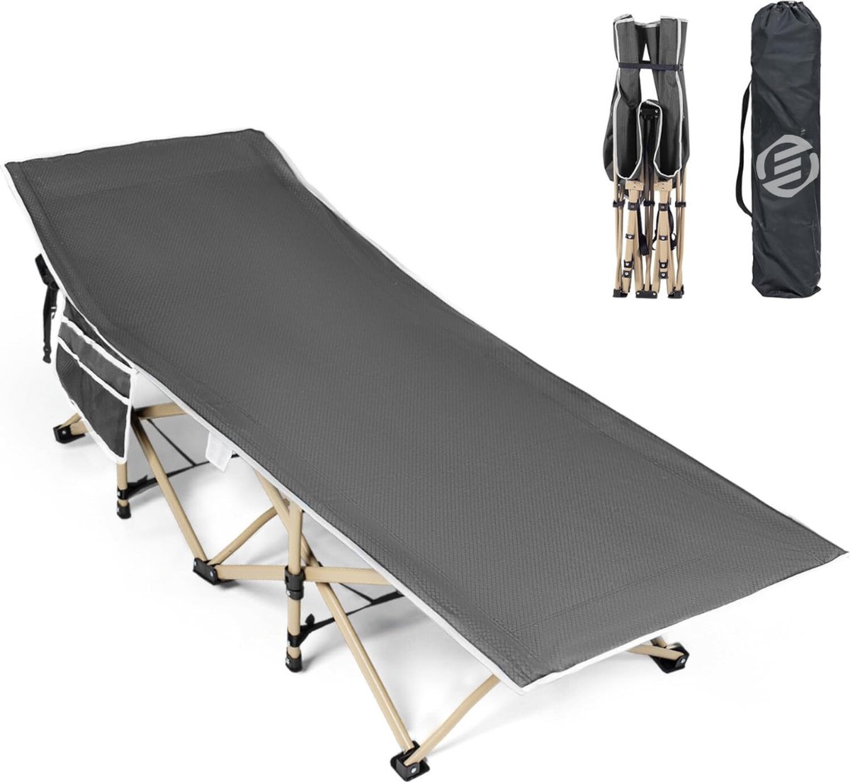 Equivera Veldbed - Kampeerbed - Veldbedden - Veldbed Kamperen - Kampeermatras