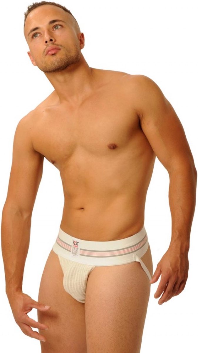 klassieke jockstrap wit maat S (28-30) Heren Ondergoed (erotisch)