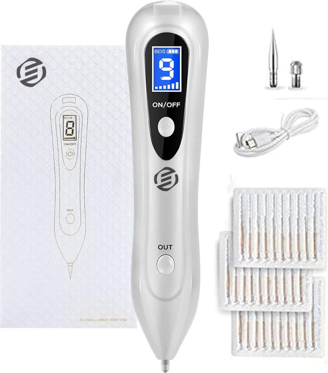 Equivera Laser Plasma Pen - Huidverzorging - Gezicht - Huid - Donkere Vlekken - Sproeten - Pigmentvlekken - Wratten - Tattoo - Moedervlekken - Verwijderaar - Schoonheid - Huidverjonging