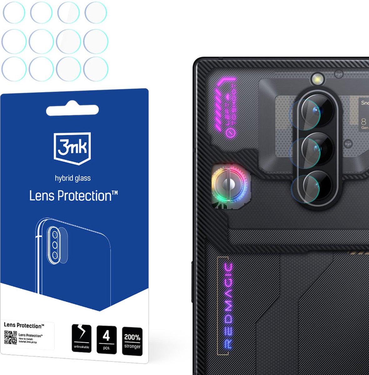 Nubia Red Magic 8 Pro / 8 Pro+/ 8s Pro - 3mk Lens Protection