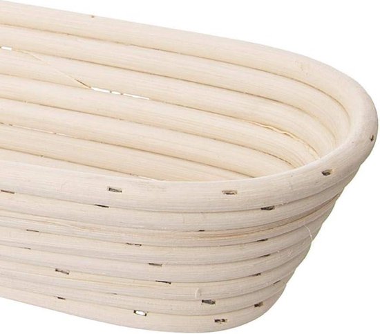 Baguette Banneton Set - 2 Broodmandjes Met Linnen Voering | 38 Cm Rotan Naturel | Voor Het Rijzen Van Deeg