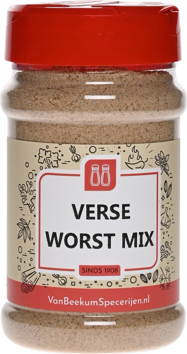 Goedkoopste Van Beekum Specerijen - Verse Worst Mix - Strooibus 250 Gram