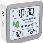 Compteur de CO2 - Compteur de qualité de l'air - Moniteur de CO2 - Portable - Thermomètre - Hygromètre