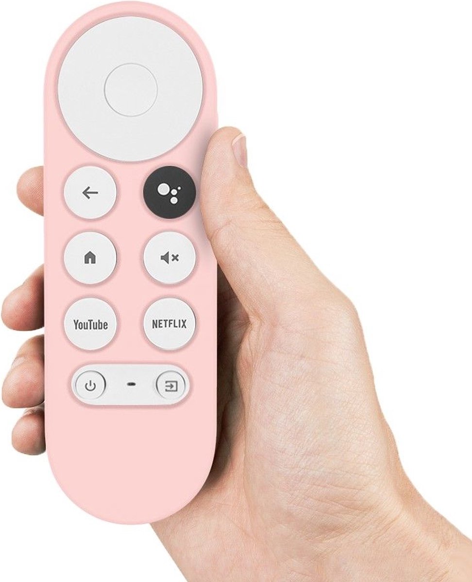 Luxe Siliconen Soft Case Hoesje voor Google Chromecast 2020 - Kras- & Stootbescherming - Roze