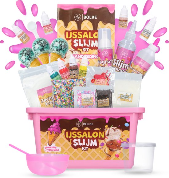 Bolke® slijm - slijm maken - slime - slijm pakket - slijm maken voor kinderen - slijm maken pakket - speelgoed voor kinderen - slijm producten - slijm set