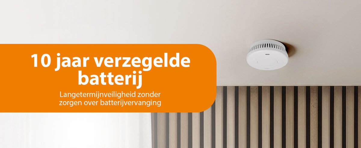 Smartwares FSM-12001 - Rookmelder 85 dB - 10 Jaar batterij - Brandmelder thumbnail 4