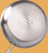 Bol.com REISHUNGER roestvrijstalen pan met coating - gemaakt van roestvrij staal (⌀ 28 cm) - ovenbestendig tot 220 graden - perf... aanbieding