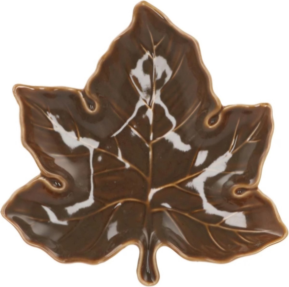 LEAF MAPLE PLATE OLIVE 24X24X4CM
