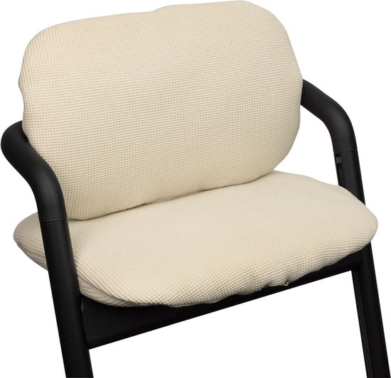 Stoelverkleiner - Geschikt voor Cybex Lemo Kussenset - Kinderstoel Verkleiner - Perfecte Pasvorm - Zachte wafelstof - 3 Delig -Extra dik - Beige wafelstof van Merkloos — afbeelding 3