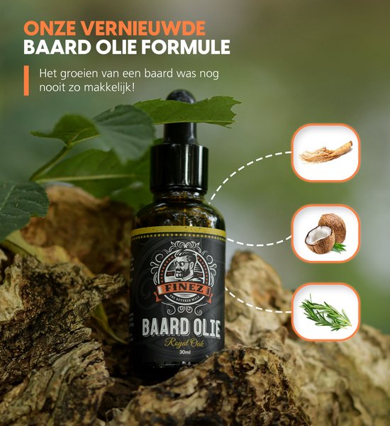 Finez Deep Care Baardverzorging set - Baardborstel  - Baardkam - Baardolie - Baardbalsem - Baardshampoo