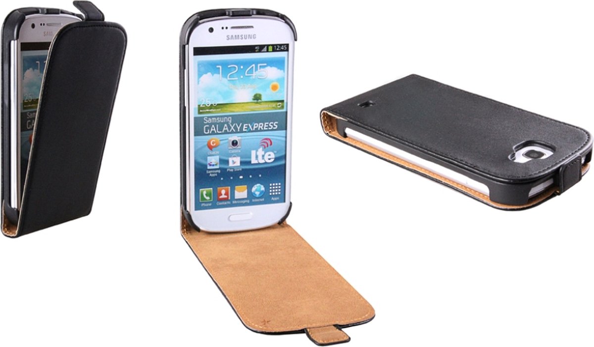 Patona Flip case voor Samsung Galaxy I8730 Express zwart ultra slank