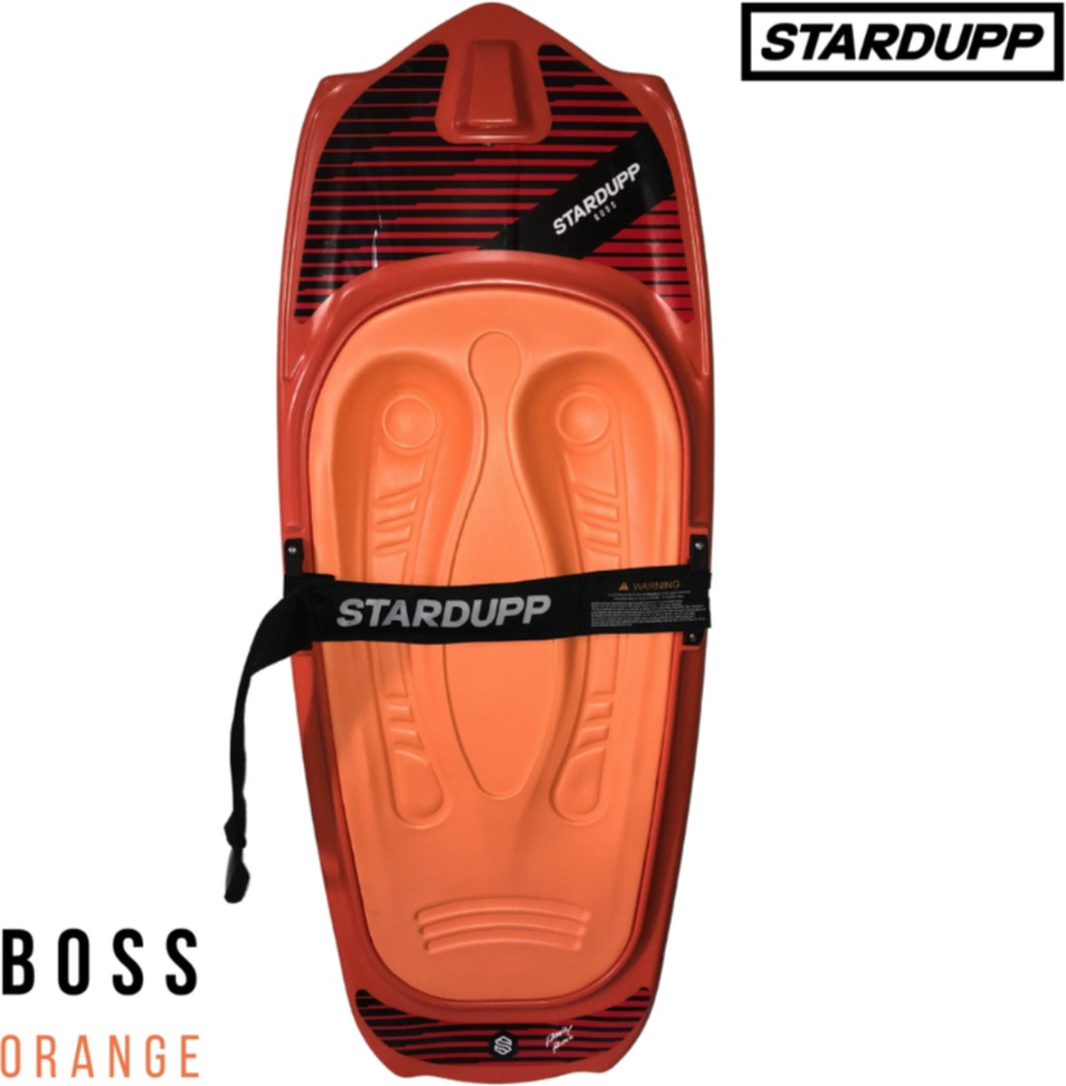 Stardupp Boss Watersport Kneeboard - Oranje - 125x52cm - Lichtgewicht met extra grip - Ideaal voor Bootactiviteiten, Waterboarding, Knee Surfen