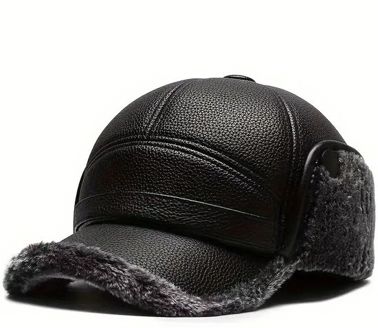 Gisdanchz Casquette Homme Hiver, Casquette Cache Oreille Homme Hiver, Casquette Femme Homme Hiver Chaud Casquette Baseball Hiver Homme, Gris Chiné Foncé 58CM