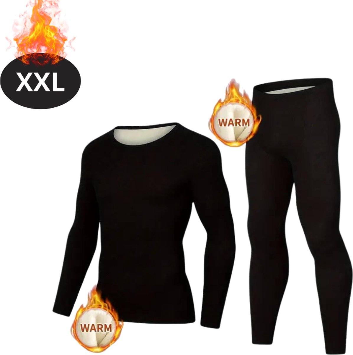 Nivard Thermokleding Heren – Thermobroek – Thermoset – Thermolegging – Winter – Thermoshirt – Zwart – XXL Nivard Thermokleding Heren – Thermobroek – Thermoset – Thermolegging – Winter – Thermoshirt – Zwart – XXL
