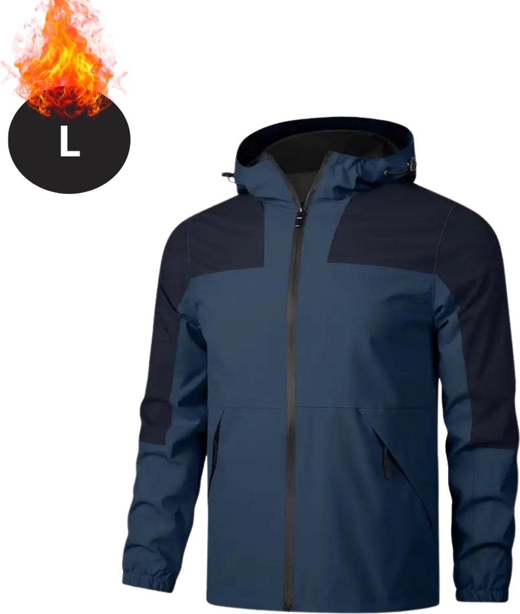 Nivard Windjas Voor Heren Parka Lente & Herfst Jas Volwassen Windjack Windbreaker Rits Donkerblauw