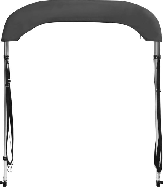 vidaXL Auvent de bateau Biminitop - 150x120x110 cm - Anthracite - Bâche de bateau
