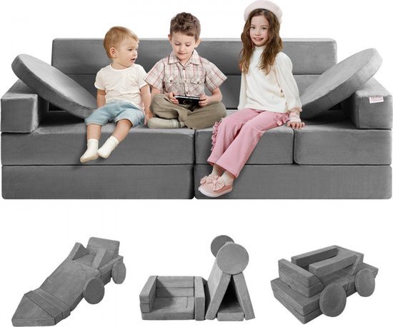 Foto: Instinct play couch kids sofa peuter foam sofa bank met hoge dichtheid 25d spons voor spelen 135x67x47 cm creatief